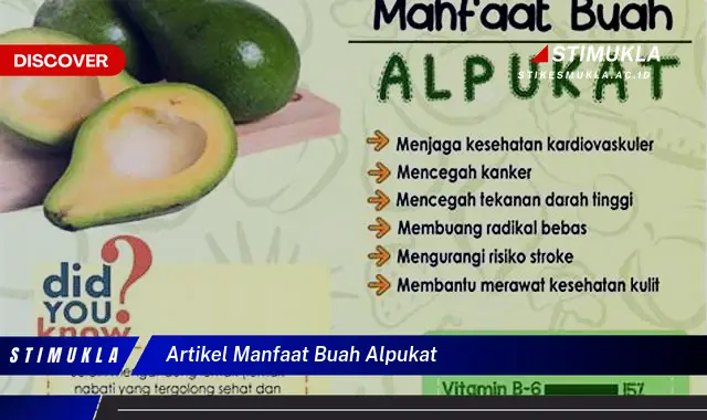 artikel manfaat buah alpukat