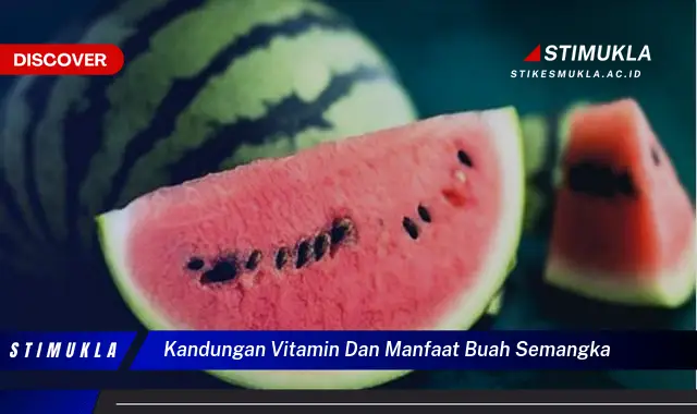 kandungan vitamin dan manfaat buah semangka