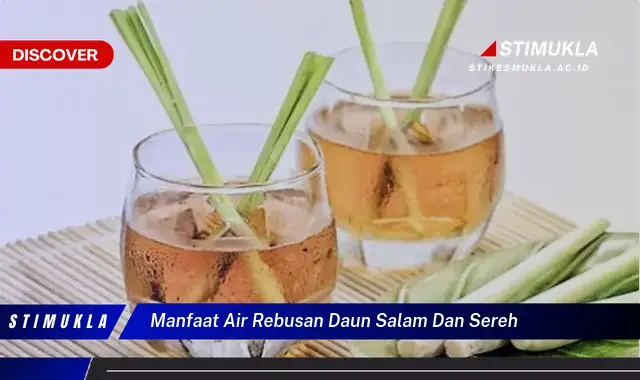 manfaat air rebusan daun salam dan sereh