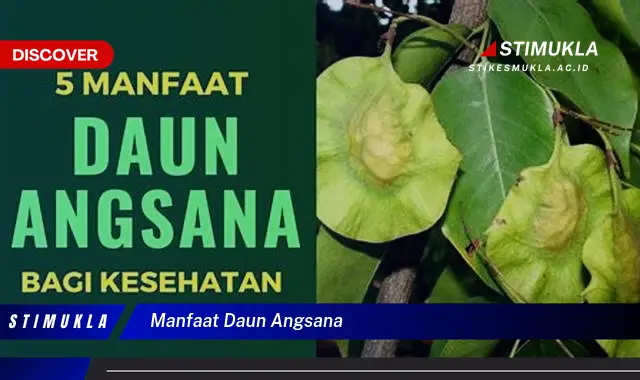 manfaat daun angsana