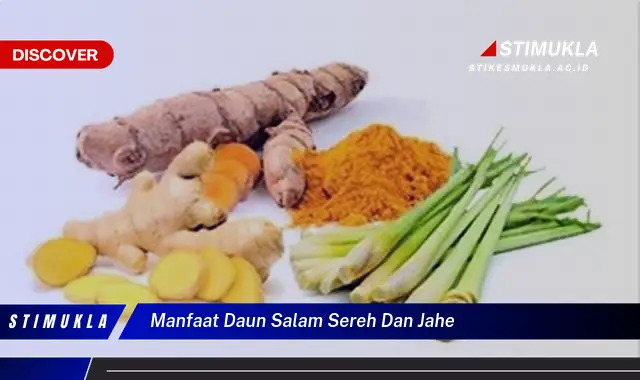 manfaat daun salam sereh dan jahe