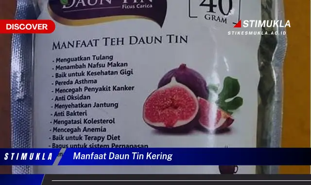 manfaat daun tin kering