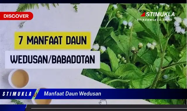 manfaat daun wedusan