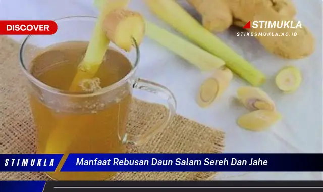 manfaat rebusan daun salam sereh dan jahe