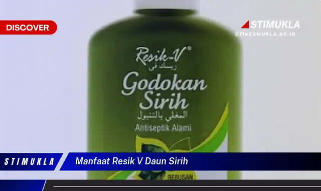 manfaat resik v daun sirih