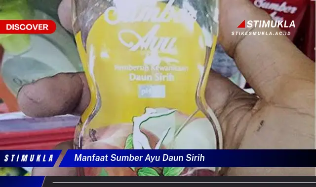 manfaat sumber ayu daun sirih